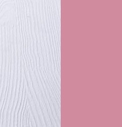 белый/розовый