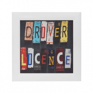 Панно текстильное Driver Licence